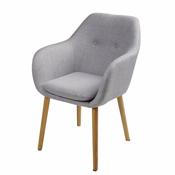 Fauteuil de table vintage gris