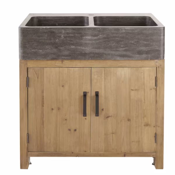 Meuble bas de cuisine pour évier 2 portes