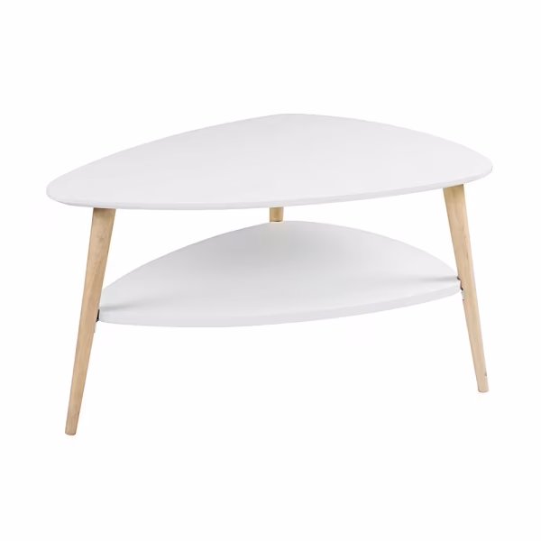 Table basse style scandinave blanche