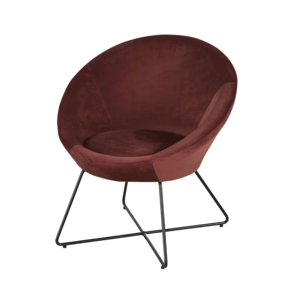 Fauteuil de salon design rouge