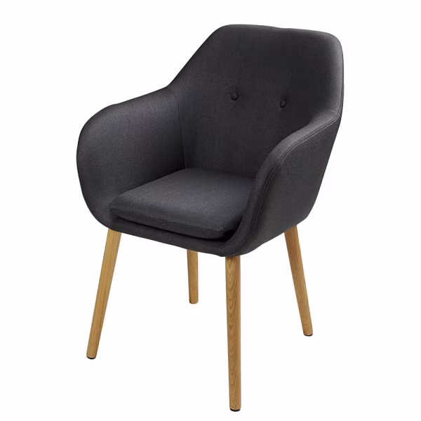 Fauteuil de table vintage noir