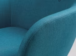 Fauteuil de table vintage bleu