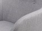 Fauteuil de table vintage gris