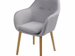 Fauteuil de table vintage gris