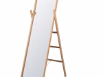 Grand miroir sur pied en bois