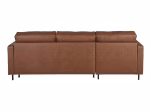 Canapé d'angle convertible 4 places cuir