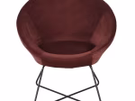 Fauteuil de salon design rouge
