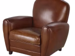 Fauteuil club vintage en cuir