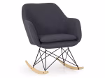 Fauteuil à bascule design gris foncé