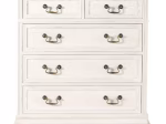 Commode 5 tiroirs crème