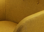 Fauteuil de table vintage jaune