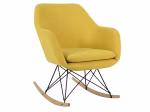 Fauteuil à bascule design jaune