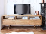 Meuble TV 3 portes vintage en manguier