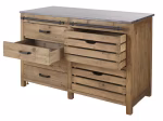 Meuble bas de cuisine 6 tiroirs
