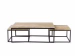 Tables gigognes style industriel bois et métal