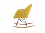 Fauteuil à bascule design jaune