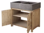 Meuble bas de cuisine pour évier 2 portes