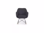 Fauteuil à bascule design gris foncé