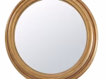 Miroir rond en bois de chêne