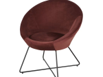 Fauteuil de salon design rouge