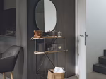 Fauteuil de table vintage noir