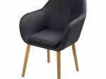 Fauteuil de table vintage noir
