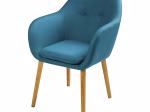 Fauteuil de table vintage bleu